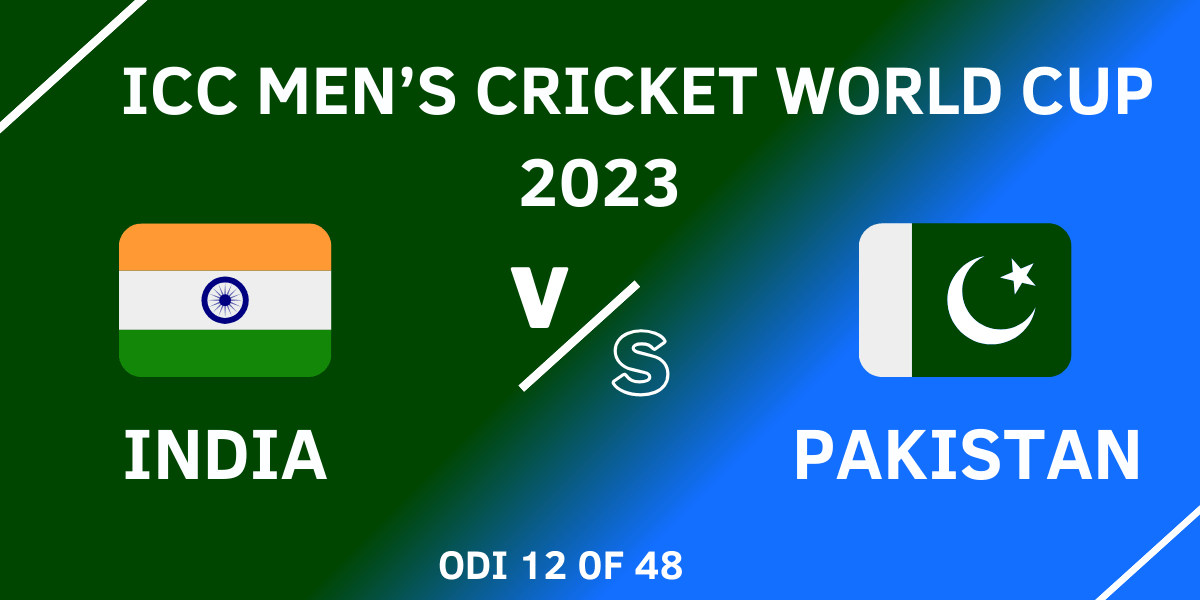 Ind vs Pak World Cup 2023